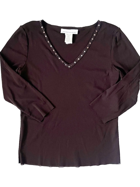 Jones New York Tops - Jones New York Sport Beaded V-Neck Top